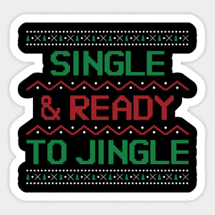 single & ready to jingle Sticker